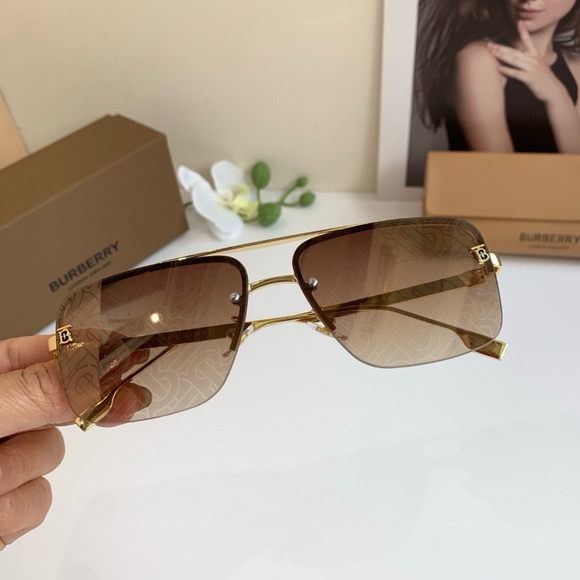 Burberry Accessories - Burberry Brown Square Sunglasses